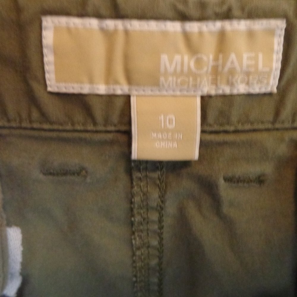 MICHAEL KORS ZIPPER ACCENT BERMUDAS SZ 10 - Picture 4 of 4